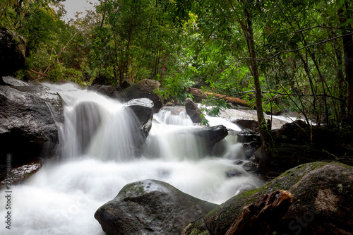 Suoi tranh phu quoc waterfall in the forest