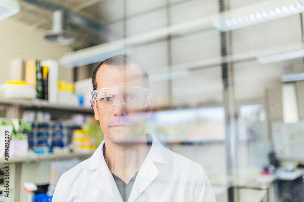 Portrait of a Young Biologist in the Laboratory Portrait of a Young Biologist in the Laboratory