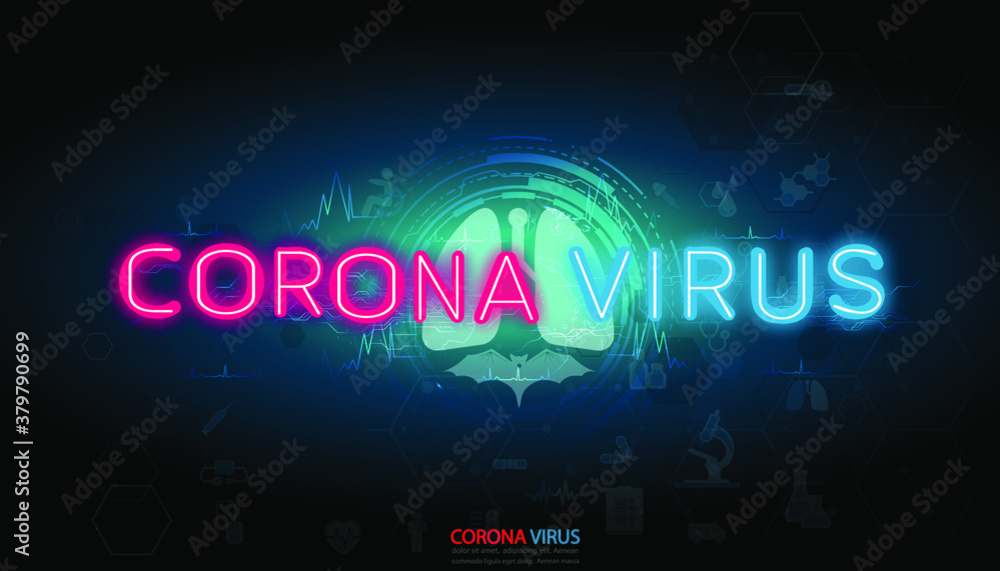 Naklejka premium Illustration medical protection corona virus to people, modern design idea concept vector infographic template,flat design.