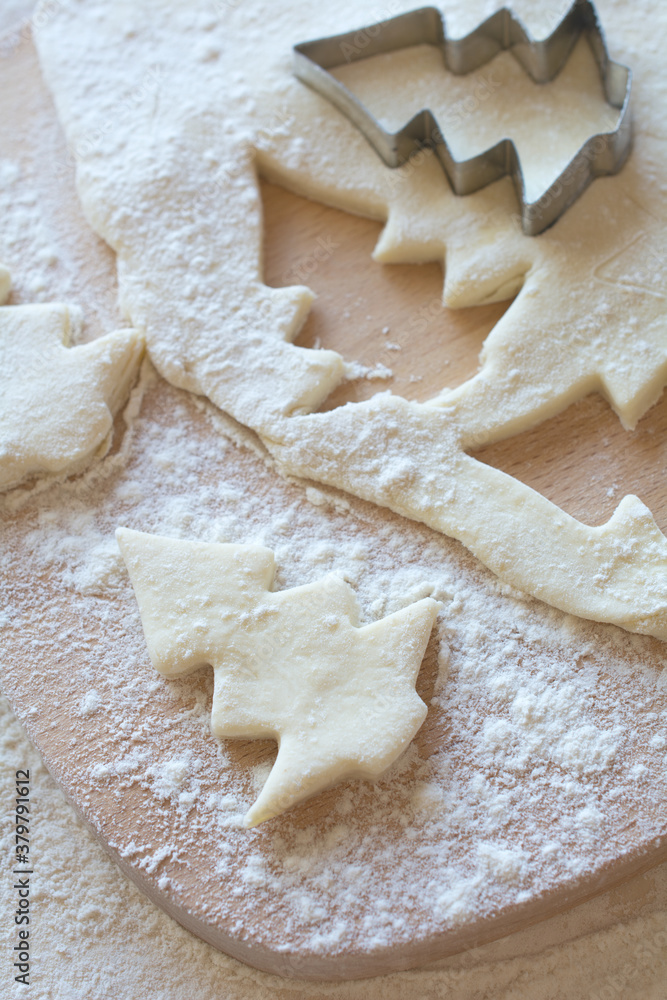Preparing Christmas cookies Preparing Christmas cookies