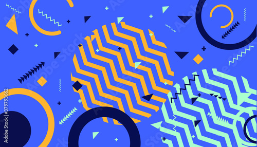  illustration flat design.background geometric shapes.modern design idea and concept vector.