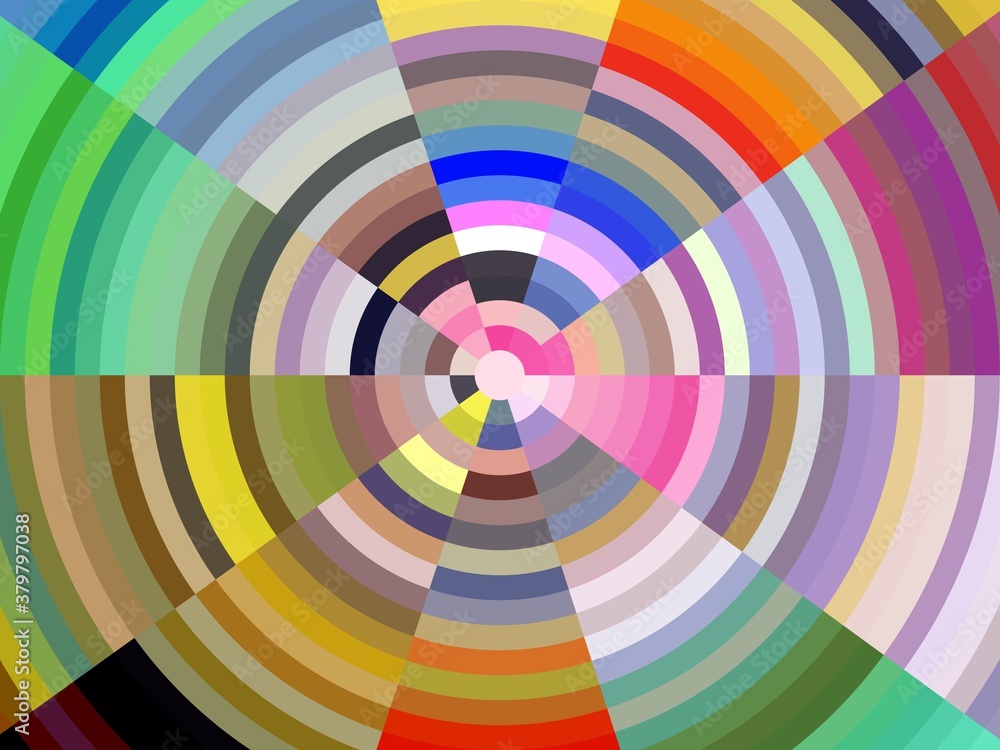 Rainbow yellow pink color wheel illustration Rainbow yellow pink color wheel illustration