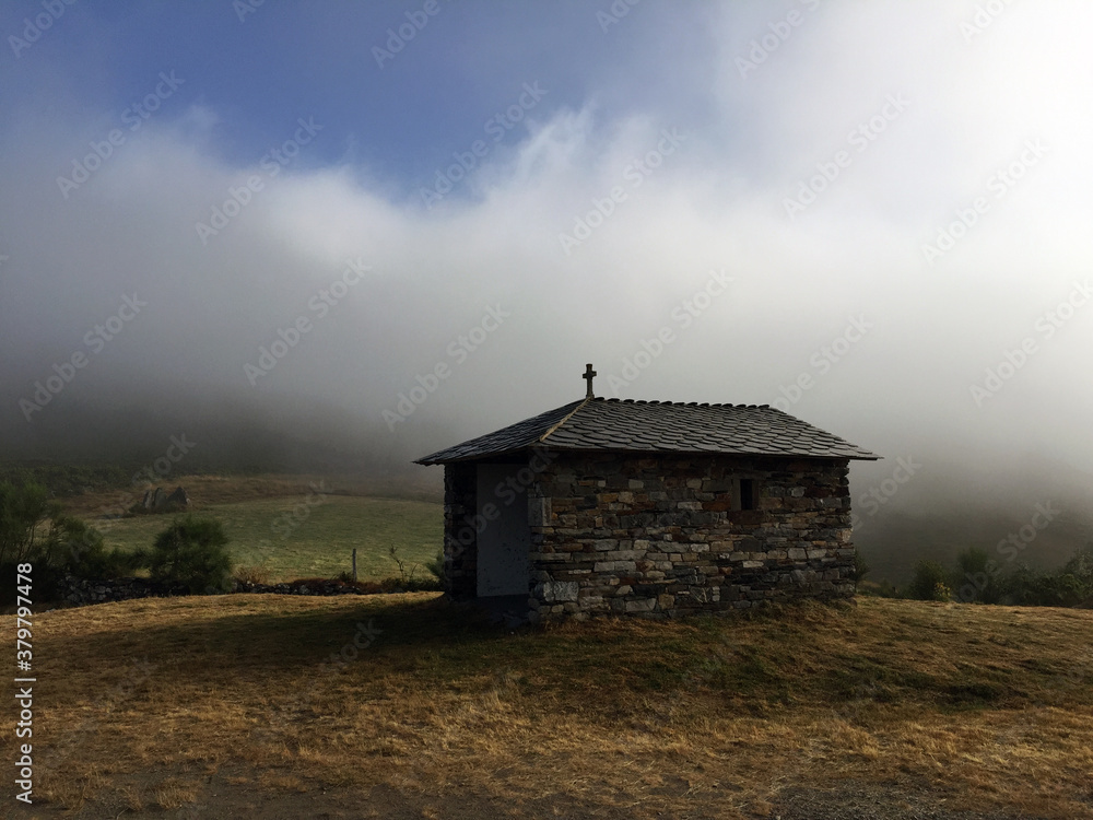 Isolated church on a mountain Isolated church on a mountain