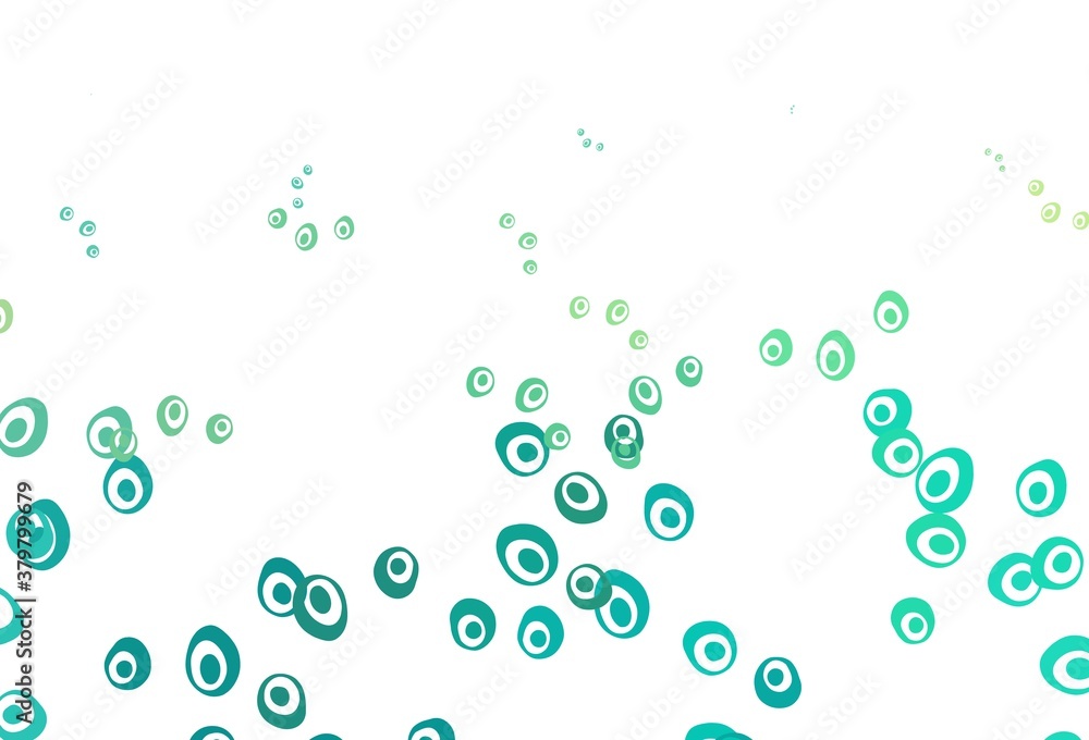 Light Green, Yellow vector template with circles.