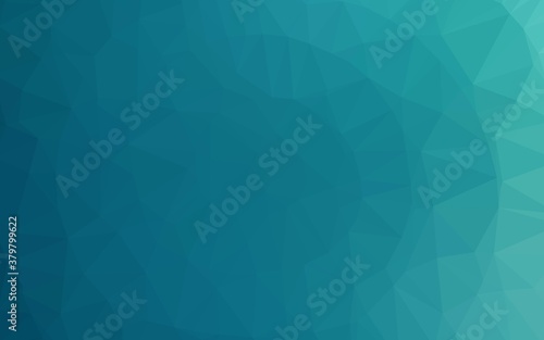 Light BLUE vector polygon abstract layout. Colorful illustration in Origami style with gradient. Polygonal design for your web site.