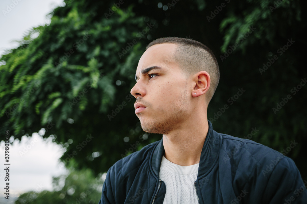 Young man in Paris Young man in Paris