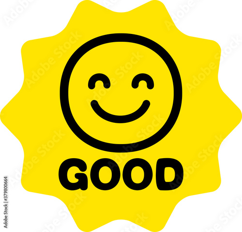 スマイリーマークと「GOOD」の文字のアイコン