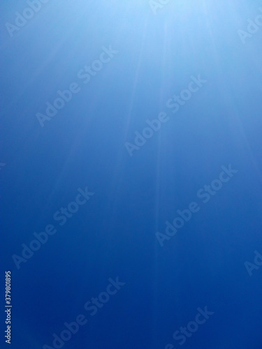 Amazing portrait view of blue clear sky