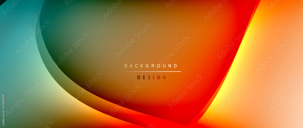 Fluid gradient waves with shadow lines and glowing light effect, modern flowing motion abstract background for cover, placards, poster, banner or flyer Fluid gradient waves with shadow lines and glowing light effect, modern flowing motion abstract background for cover, placards, poster, banner or flyer