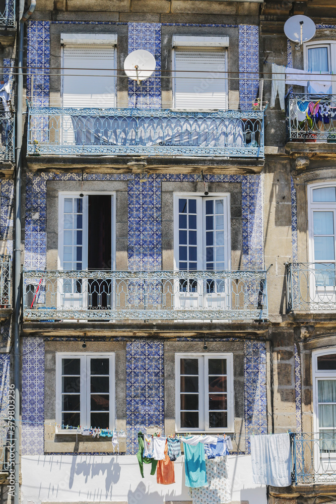 Traditional historic facade in Porto, Portugal Traditional historic facade in Porto, Portugal