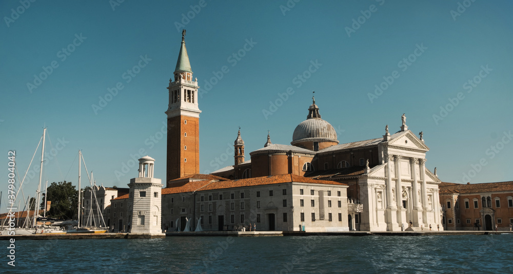 San Giorgio Maggiore island and basilica on Giudecca island.Venice /Italy San Giorgio Maggiore island and basilica on Giudecca island.Venice /Italy