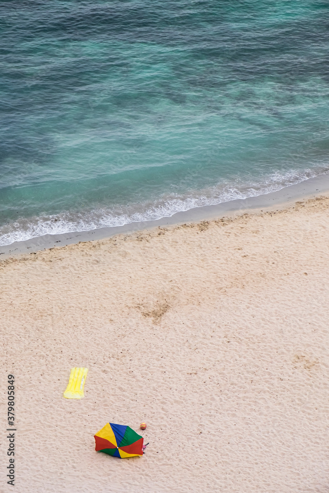 View of a beach from above View of a beach from above