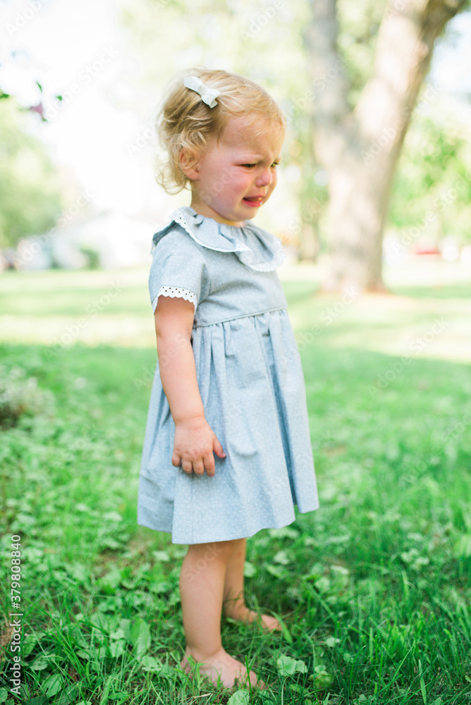 A little girl crying A little girl crying