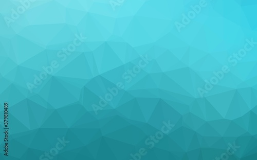 Light BLUE vector shining triangular background. Glitter abstract illustration with an elegant design. Template for a cell phone background.