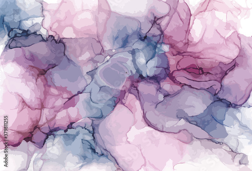 Modern creative design,  background marble texture. Alcohol ink. Vector illustration.
