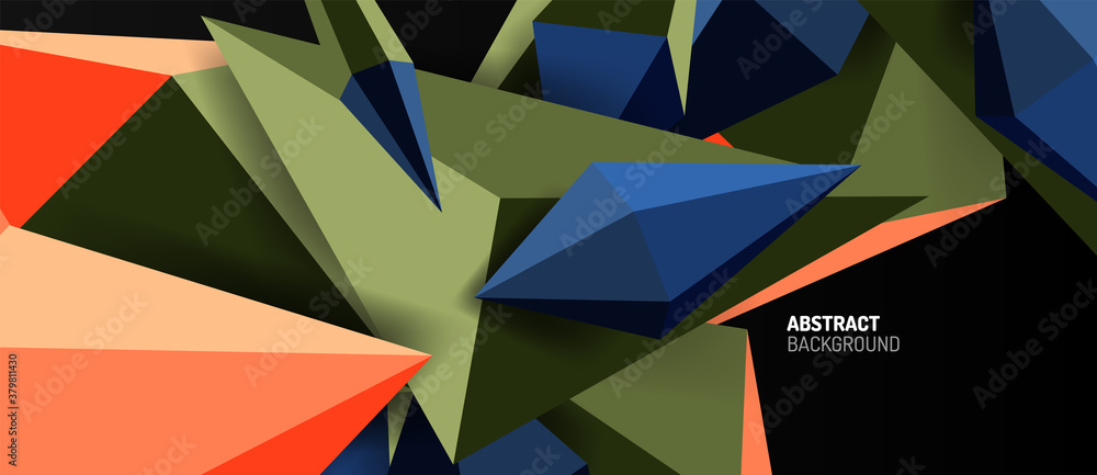 3d low poly abstract shape background vector illustration 3d low poly abstract shape background vector illustration