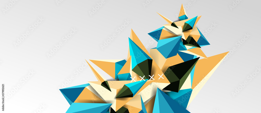 3d low poly abstract shape background vector illustration 3d low poly abstract shape background vector illustration