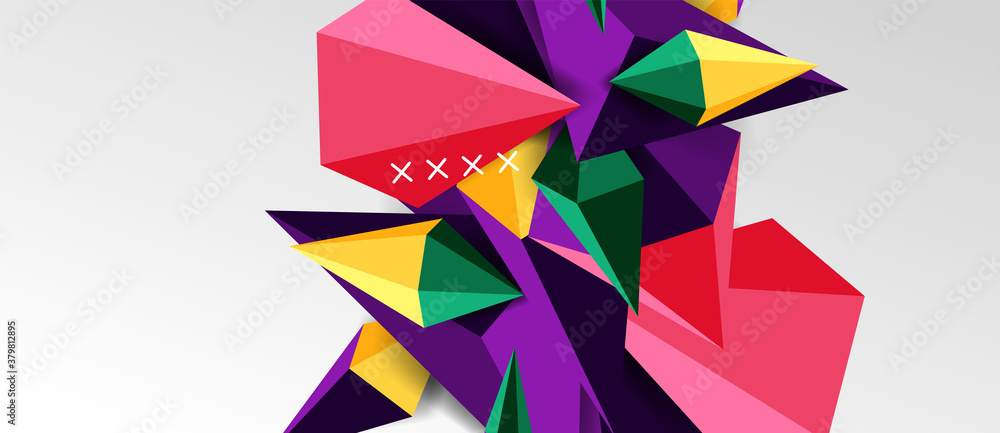 3d low poly abstract shape background vector illustration 3d low poly abstract shape background vector illustration