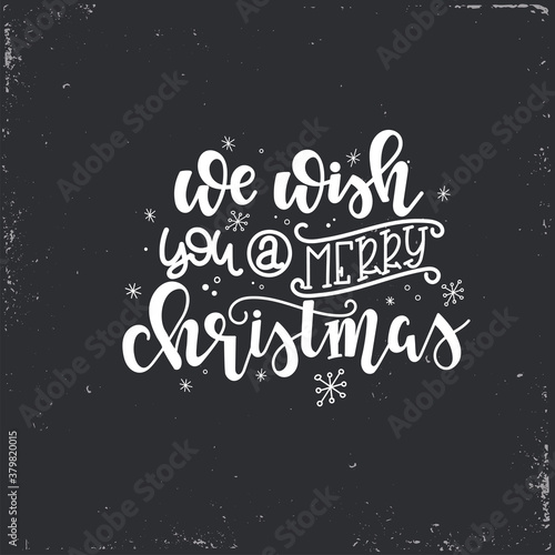 Christmas Vector lettering  motivational quote. Vector illustration