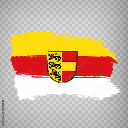 Flag of Carinthia brush strokes. Flag of Carinthia on transparent background for your web site design, app, UI. Austria. EPS10.