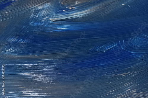 Glossy Blue Abstract 
