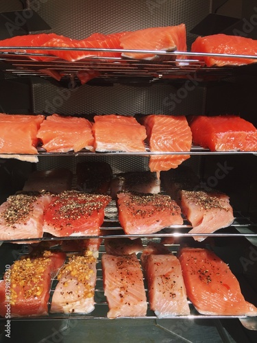 Smoking Salmon photo