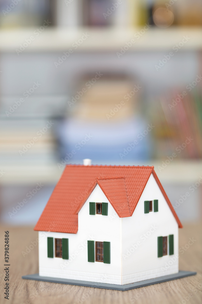 Small house model on table Small house model on table