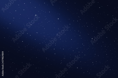 Dark night sky with twinkling stars. Background, texture, pattern.