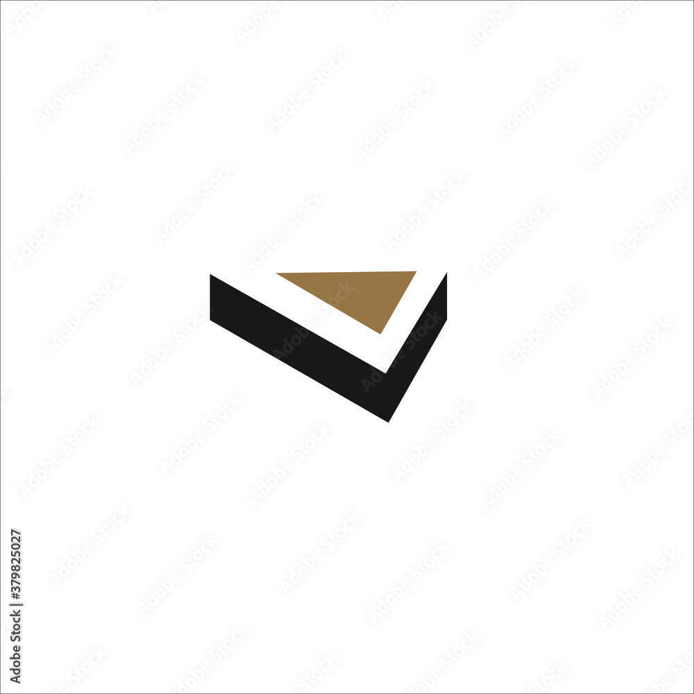 V letter logo design icon silhouette vector V letter logo design icon silhouette vector