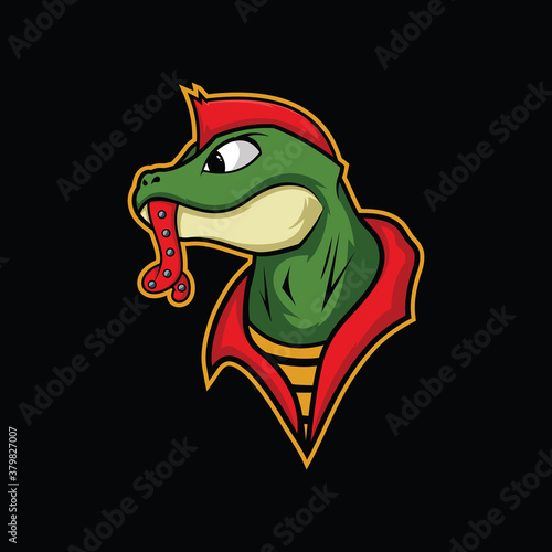 lizard punk design vector illustration