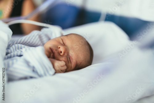 Premature Adorable Baby in the ICU photo