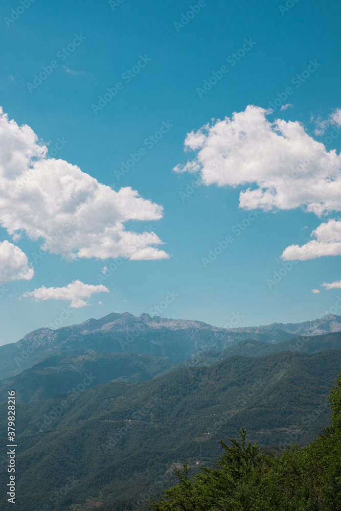 Beautiful View on a Mountain Peak Beautiful View on a Mountain Peak