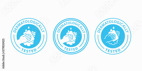 Hand gel sanitizer logo. Vector illustration.