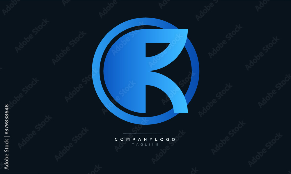 R initials monogram letter text alphabet logo design Stock Vector ...