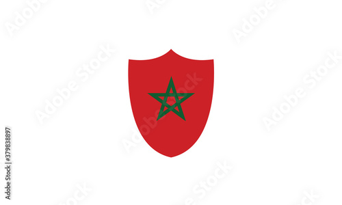 Free Download Morocco flag shield vector illustration - GFXLoad