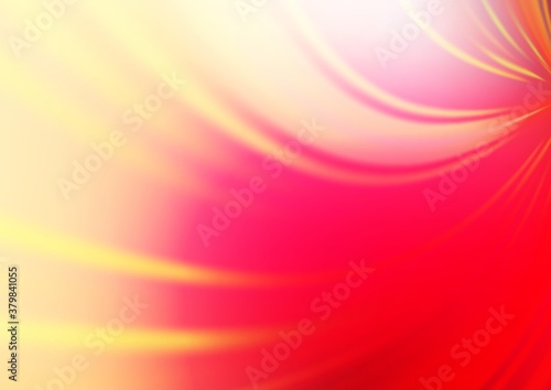 Light Red  Yellow vector blurred bright background. A vague abstract illustration with gradient. The template can be used for your brand book.