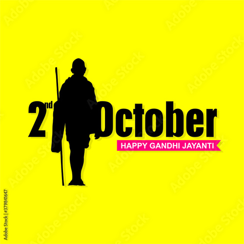 Happy Gandhi Jayanti Banner | 2nd October | Birthday of Mahatma Gandhi