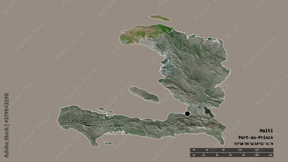 Location of Nord-Ouest, department of Haiti,. Satellite Location of Nord-Ouest, department of Haiti,. Satellite