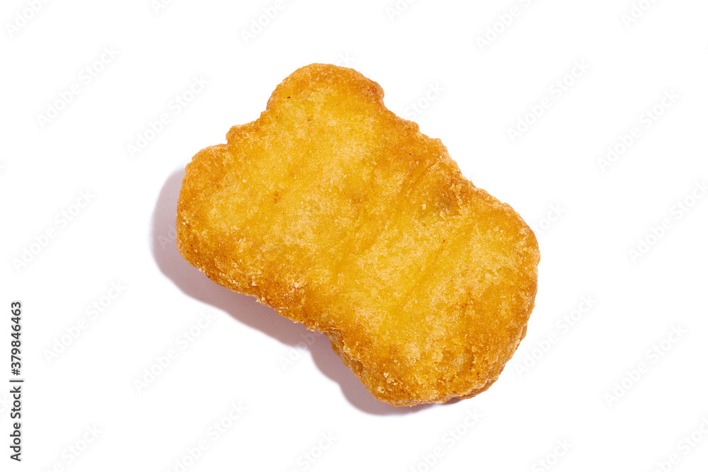 Chicken nuggets isolated on white background Chicken nuggets isolated on white background