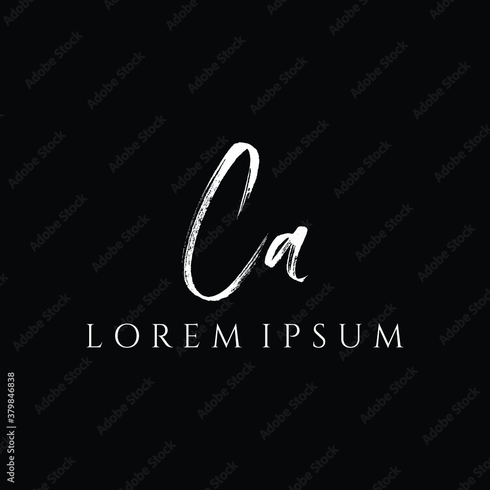 Fototapeta premium Letter CA luxury logo design vector