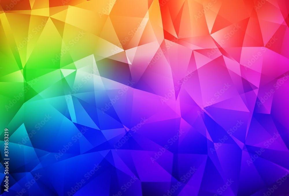 Obraz premium Dark Multicolor vector polygon abstract background.