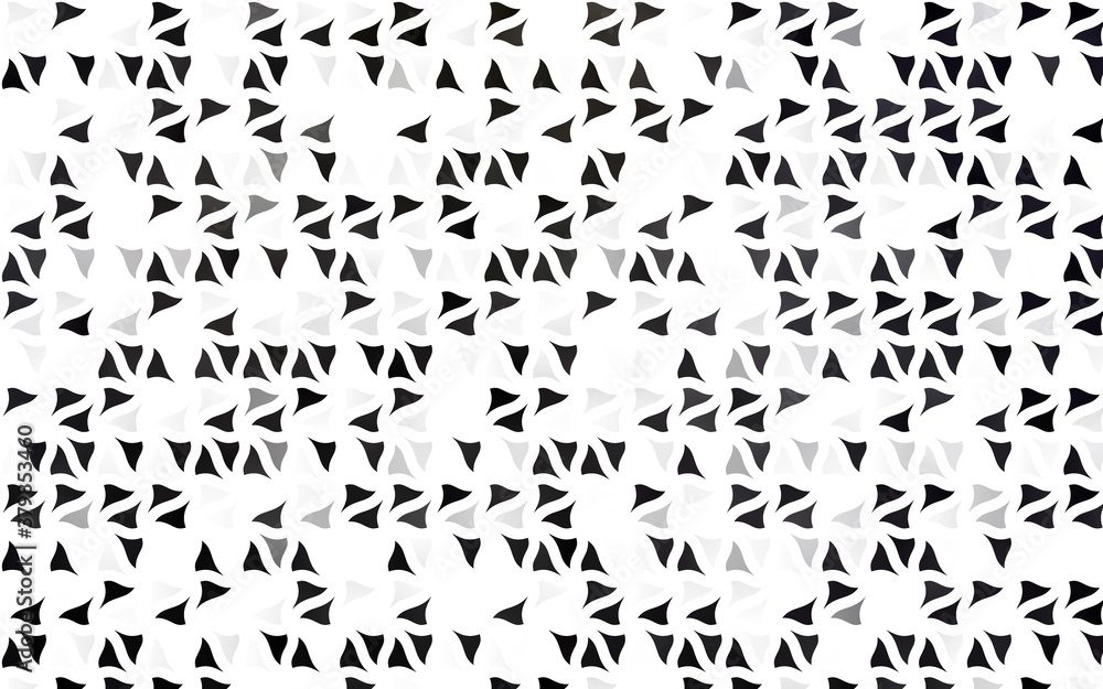 Light Black vector background with triangles. Decorative design in abstract style with triangles. Pattern for busines ad, booklets, leaflets
