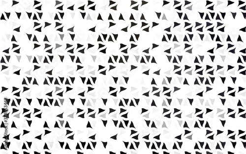 Light Black vector background with triangles. Decorative design in abstract style with triangles. Pattern for busines ad  booklets  leaflets