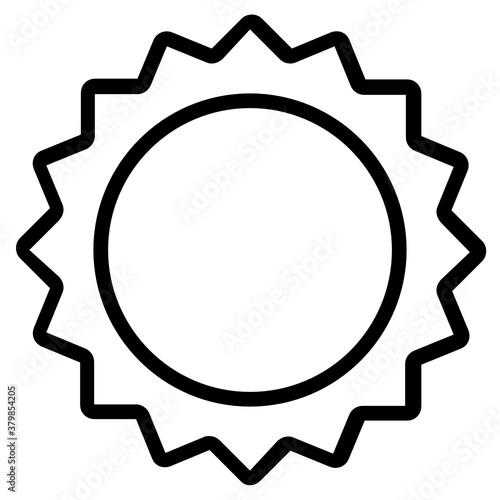 
Cute cookie in flat icon 
