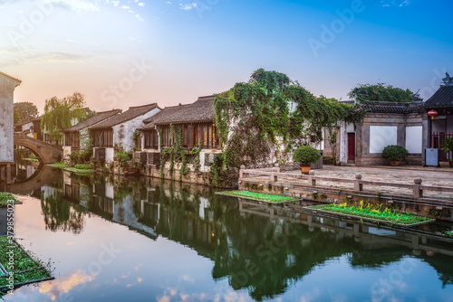 view of dangkou ancient town, wuxi, jiangsu, China