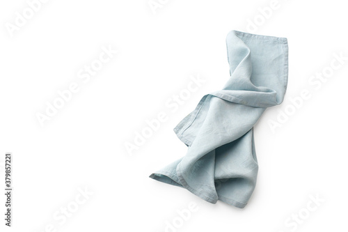 Cotton towel isolated copy space top view photo