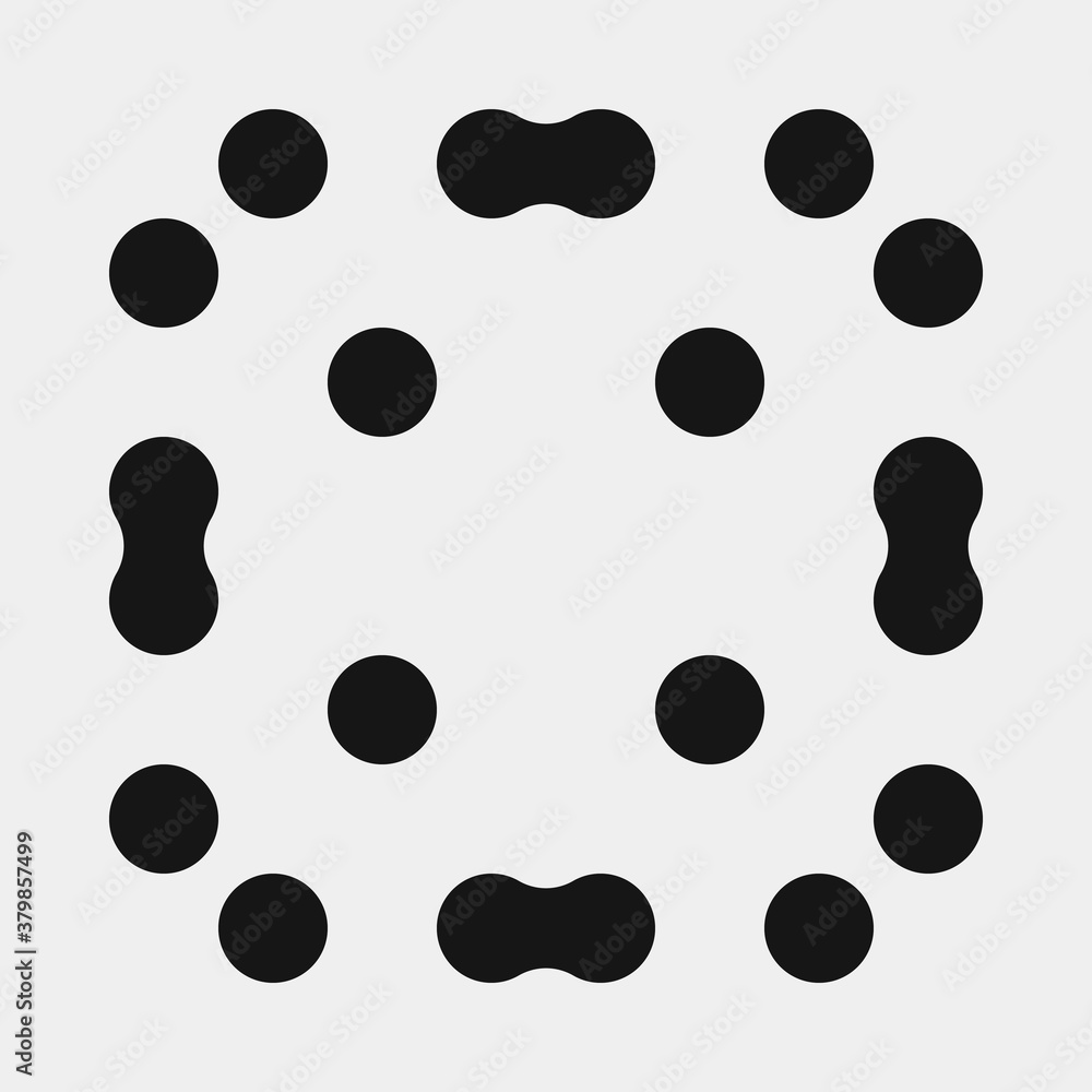 Abstract Cross Pattern Dots Logo generative computational art illustration Abstract Cross Pattern Dots Logo generative computational art illustration