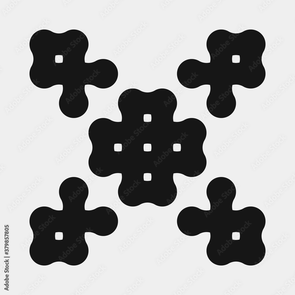 Abstract Cross Pattern Dots Logo generative computational art illustration Abstract Cross Pattern Dots Logo generative computational art illustration