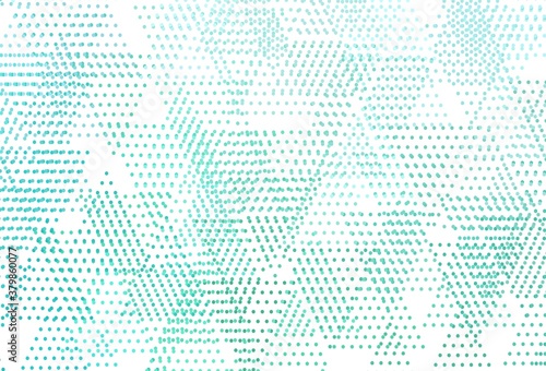 Light Green vector texture with triangular style with circles.