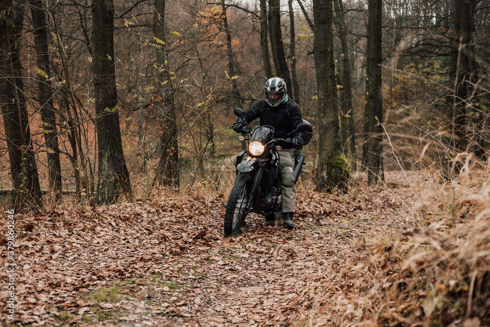 Man riding motorcycle Man riding motorcycle